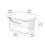 Boîte de rangement suspendue transparente pour maquillage, 3