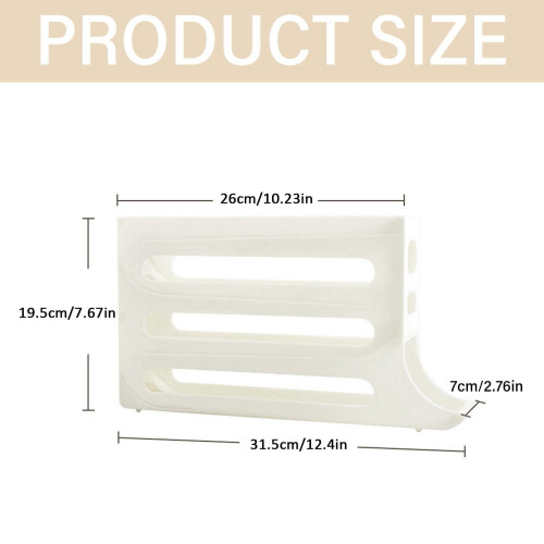 Meiiso Egg Dispenser 4-Tier Refrigerator Organizer 2