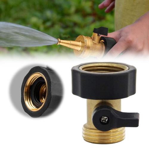 Poaug Messing 3/4" Einweg-Gartenschlauchanschluss 1