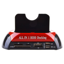 USB 2.0 to IDE  Hard Disk Docking Station Dual Bay 2.5 3.5 Inch HDD OTB Clone ESATA External HDD Dock AU PLUG