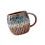 Beautiful Glazed Porcelain Cup 20oz Capacity Comfortable-Blue 1