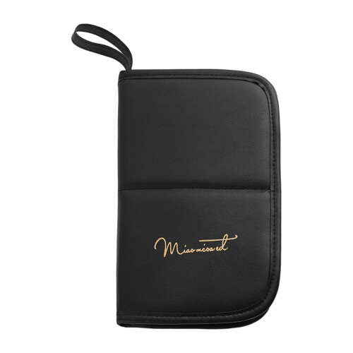 Stylish Artist Brush Case With Spacious Compartments For-Black