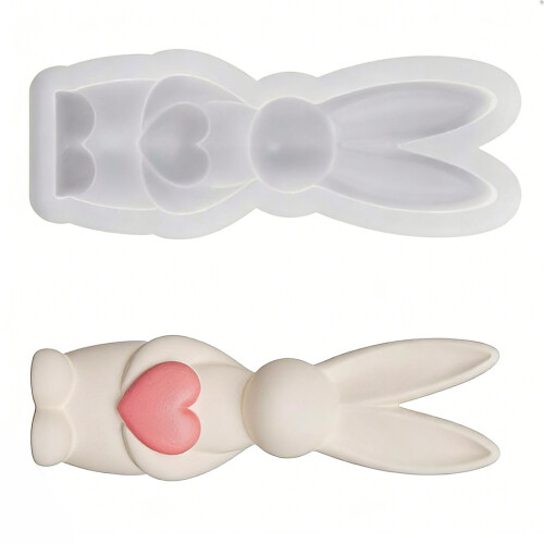 Eggs Rabbit Silicone Molds Easter Candle Silicone Mould Food-1