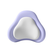 Memory Foam Ergonomic Lumbar Support Cushion- Purple1 gray