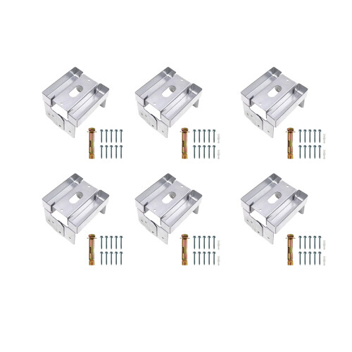 6x6 maßgefertigte Deckpfostenbasis aus verzinktem-6er-Pack