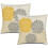 Conjunto de 2 capas de almofada Dahlia em linho, 40x40cm (16x16 polegadas). 1