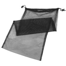 Sort dykkertaske i nylonmesh 74x34cm