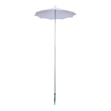 Parapluie végétal pour sol extérieur, protection solaire-Blanc