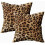 Leopardmönstrade kuddfodral 50x50cm, 2-pack 1