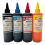 4 x 250ml Dye Ink Refill Bottles for Canon Printers 1
