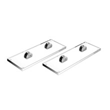 Pack Of 2 Clear Acrylic Display Stands For Photos Cards-Clear
