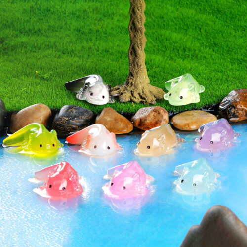 Lysande mini-resin-axolotlar 72 st 1,2 tum