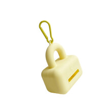 Portable Dog Poop Bag Dispenser Garbage Bag Fit Any Dog-Yellow