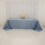Toalha de mesa de cetim Lamour azul acinzentado, 90 x 156 polegadas 1