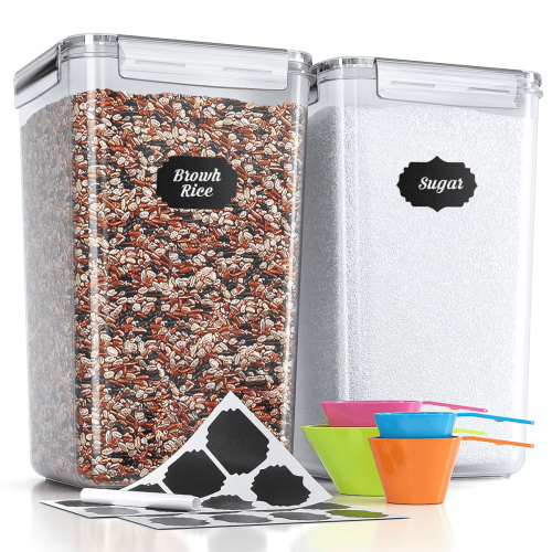 Set mit luftdichten Lebensmittelaufbewahrungsbehältern, 6,5 l x2