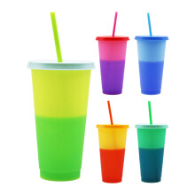 720ml skladacia fľaša na vodu s meniacou farbou