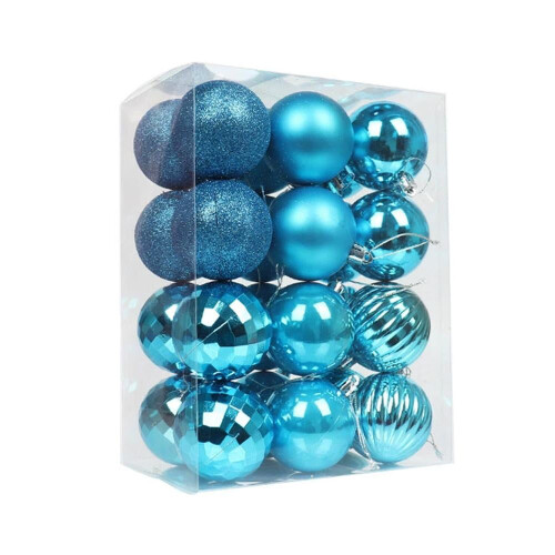 Splittersäkra julgranskulor i plast 6 cm (24 st)