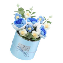 Crochet Rose Flower Bouquets In Pot For Teacher Day Mother-3