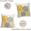 Conjunto de 2 capas de almofada Dahlia em linho, 40x40cm (16x16 polegadas). 2