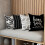 Putetrekk i lin, 4 stk., 16 x 16 tommer 2