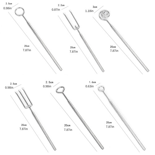 6Pcs Multipurpose Stainless Steel Forks Set Great For Cheese And 2