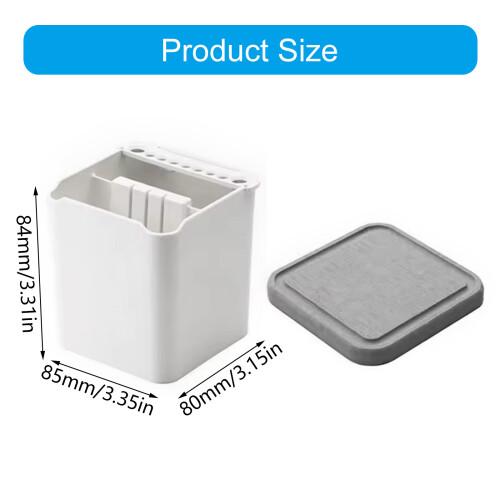 Easy Use Brush Cleaner Holders For DIY Models Two Compartment 2