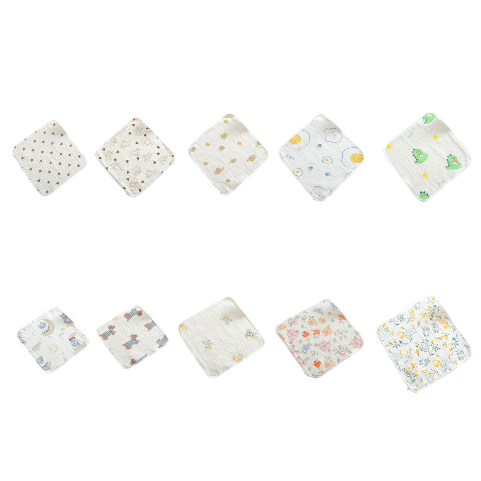 4 Layer Cotton Gauze Washcloths Soft Absorbent Face Towels-10