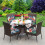 Patio Cushions for Wicker Chairs Printed Pattern Thickened 4