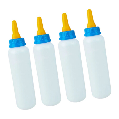 4PCS Pet Feeding Bottle With Long Spouts-yellow pacifier 500
