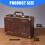 Multi Functional Wooden Storage Chest with Faux Leather Handle 3