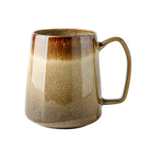 Elegant Raku Glazed Coffee Cup-yellow sand refusal accessories