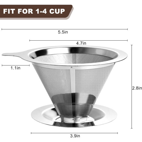 Filtre à café en acier inoxydable 1
