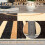 Contemporary circle print area rug brown 5' x 7' 6