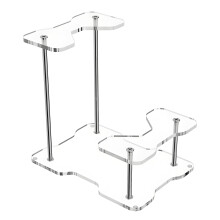 Elegante Acrylvitrine für Schwerter und Dolche mit-Klar