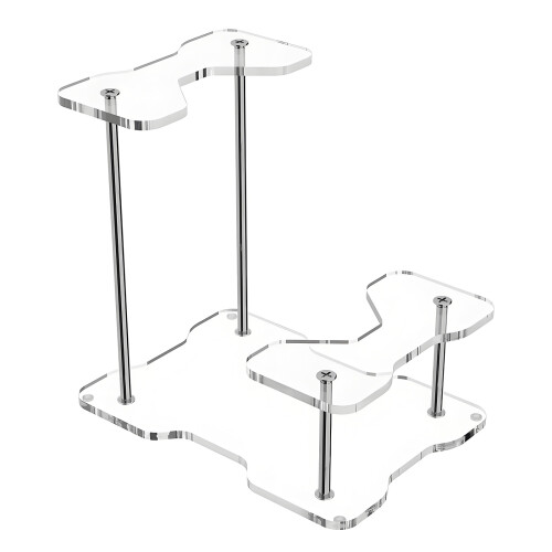 Elegante Acrylvitrine für Schwerter und Dolche mit-Klar