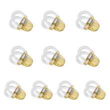 10 stuks acryl broekverkorter clip broek lengte versteller-geel