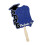 Double Side Printed Class Of 2026 Graduation Fan For-Blue 1