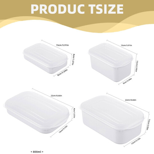 Stapelbare Mikrowellen-Lunchboxen – 4-teiliges Set 2