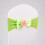 5Pcs Elastic Chair Back Bowknot Tie With Artificial-lake blue 6