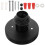 Portalampada a vite E26 nero con base in metallo 3