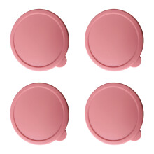 Couvercle de pot en Silicone polyvalent, ensemble de 4-rose