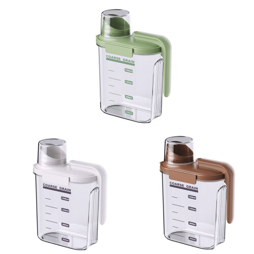 Medium Size Long Handle Kitchen Storage Container For-White 1