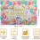 Sets de table d'anniversaire en lin, 30 x 45 cm, lot de 4 4