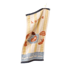 Cute Horse Pattern Cotton Gauze Towel For Baby Skin Care-D