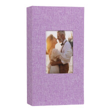 Album photo 4 x 6 couverture en lin, mini livre photo Ă -Violet