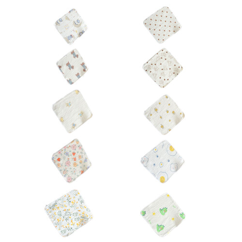 Serviettes en gaze de coton polyvalentes, conceptions-10