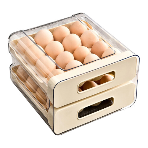 Eggs Organizer Drawer for Fridge,Clear Eggs Organizer-naiyou
