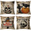 Μαξιλαροθήκες Halloween 20x20Vintage Σετ 4 τεμαχίων 1