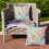 Conjunto de 2 capas de almofada para exterior com estampa paisley, impermeáveis, 45x45cm (18x18 polegadas). 3