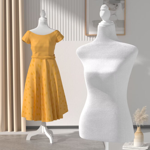 Adjustable Sewing Mannequin – Half Female, 49.6-63.4 in